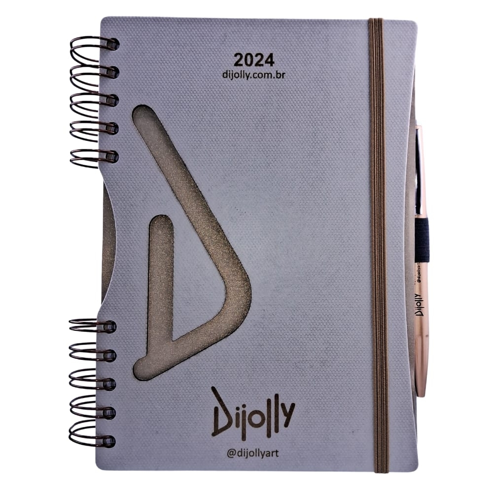 AGENDA DIÁRIA COM CAPA TEXTURIZADA