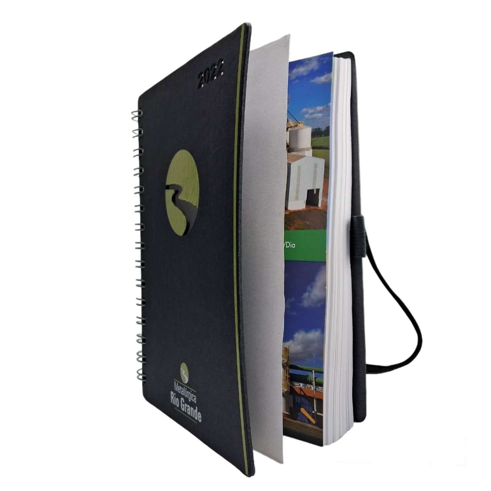 AGENDA DIÁRIA COM RECORTE E VAZADO