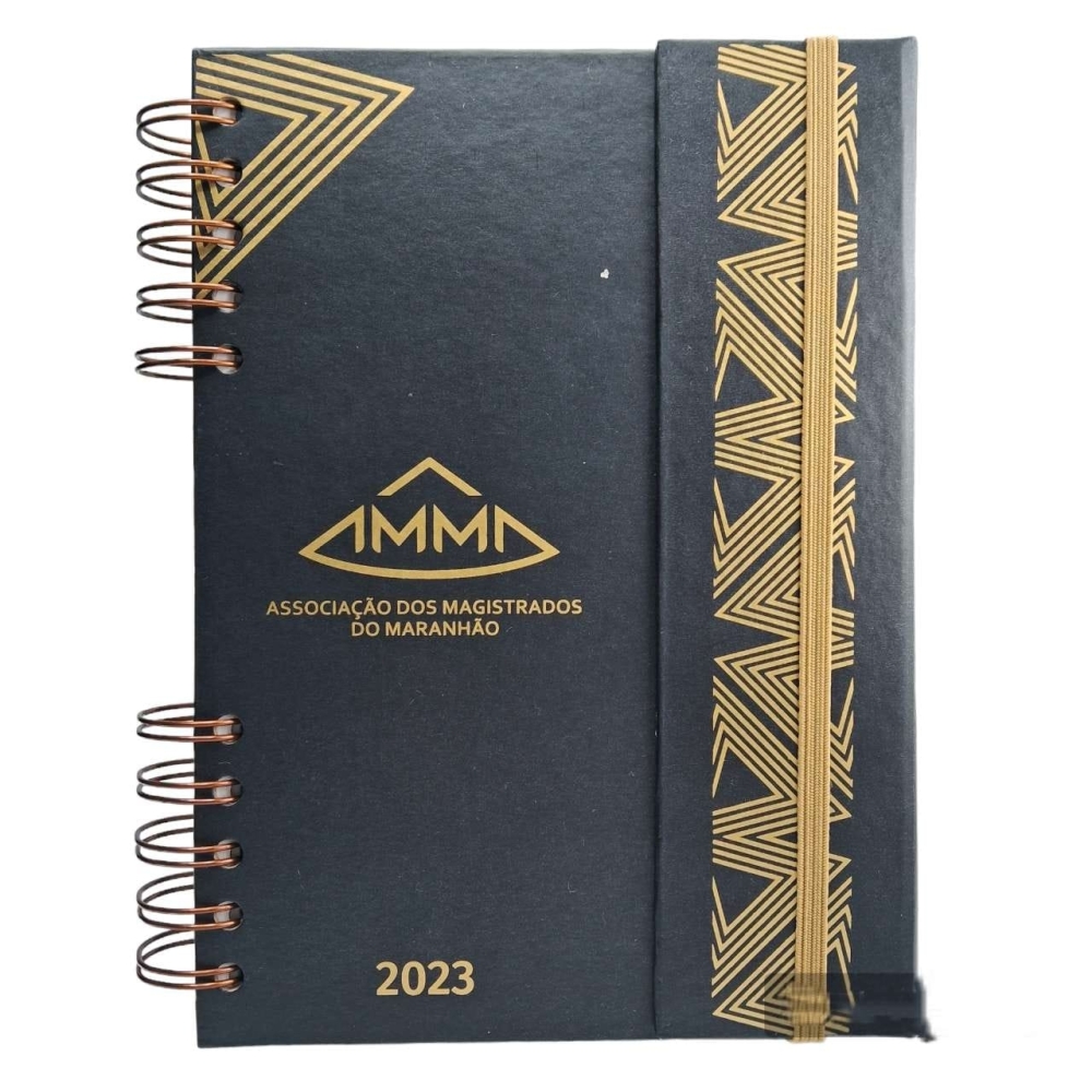 AGENDA DIÁRIA EM PAPEL CARTÃO COM ABA