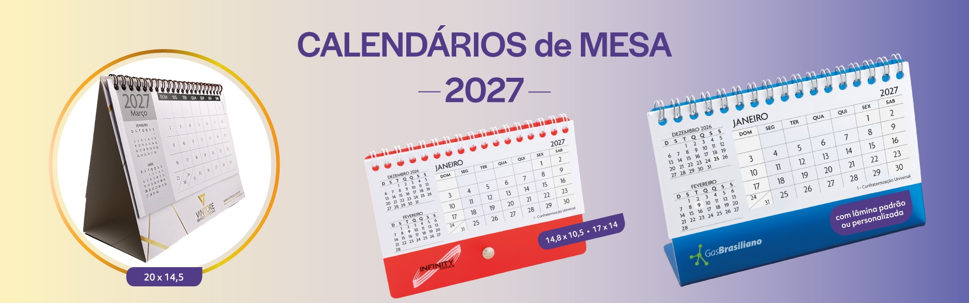 Calendários 2027