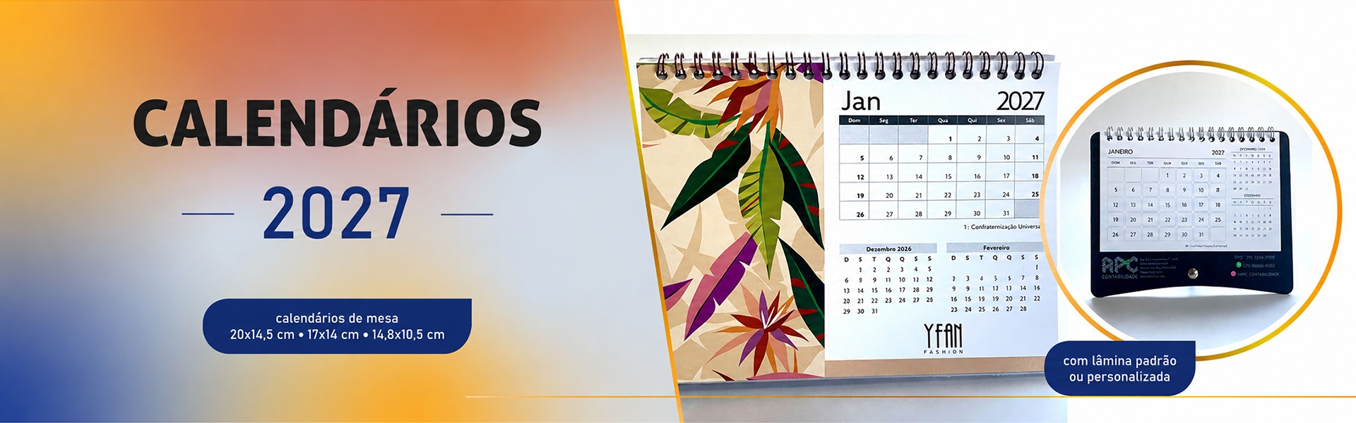 Calendários 2027